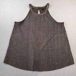 Torrid Size 2 Women's Sleeveless Brown Top With Shimmer